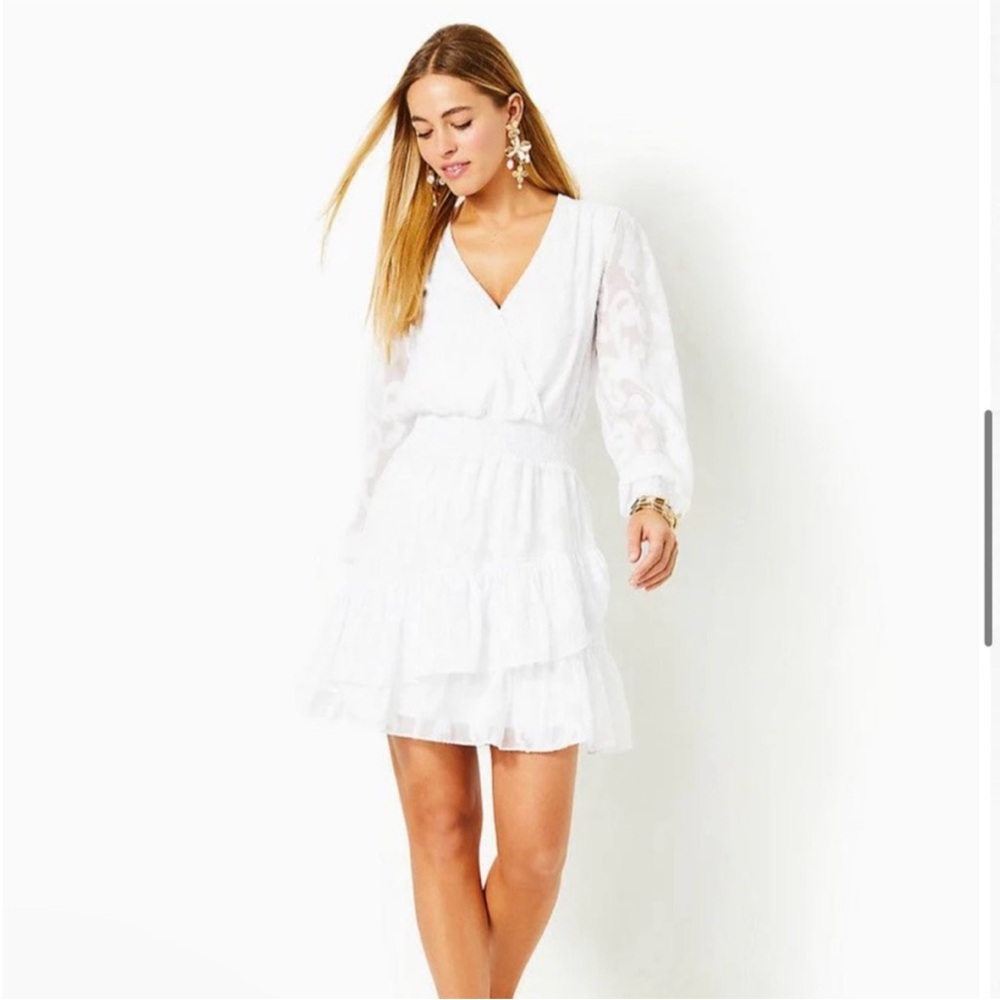 Lilly Pulitzer White Long Sleeve Dress